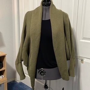 Ybenlow women’s kimono open front cardigan sweater Green size Large